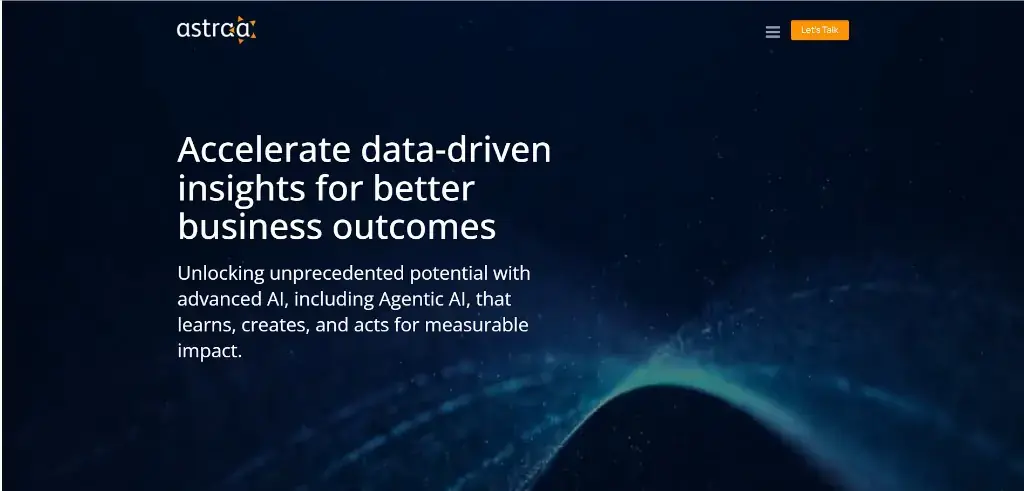 Astraa data analytics and Agentic AI platform